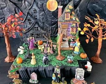 Styrofoam Display Platform for Halloween Village (Lemax Spooky Town, Department 56, Pumpkin, Witches)