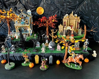 Styrofoam Display Platform for Halloween Village (Lemax Spooky Town, Department 56, Pumpkin, Witches)