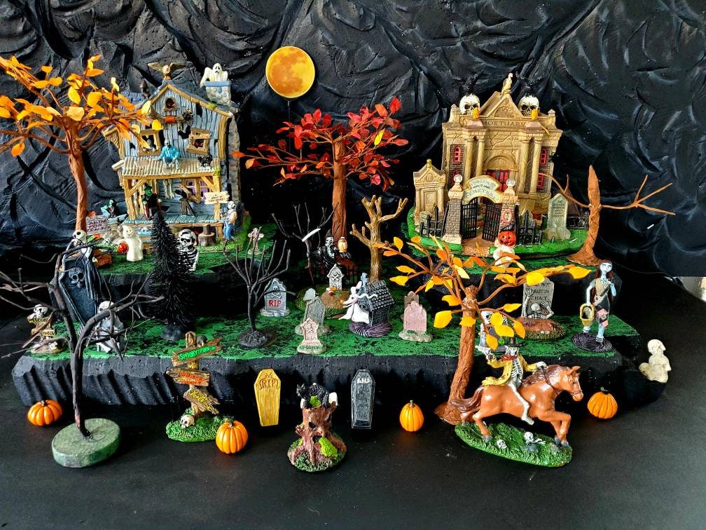 Styrofoam Display Platform For Halloween Village Lemax Spooky Etsy