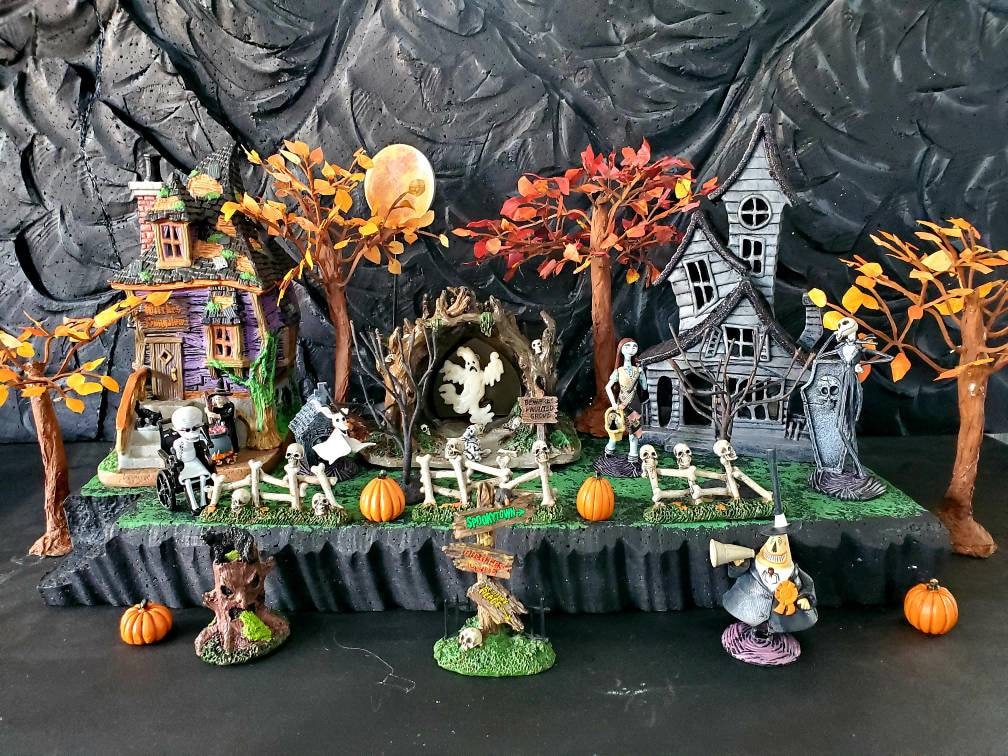 Styrofoam Display Platform for Halloween Village (lemax Spooky