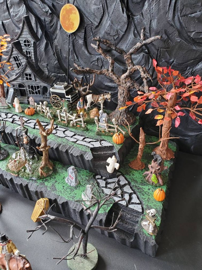 Styrofoam Display Platform for Halloween Village lemax Spooky Etsy