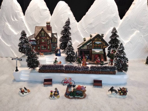 Styrofoam Display Platform for Christmas Villages lemax, Dept 56, Dickens,  North Pole, Snow Village 