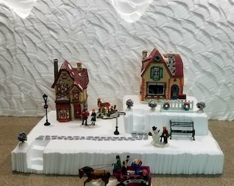 Styrofoam Display Platform for Christmas Villages (Lemax, Dept 56, Dickens, North Pole, Snow Village)