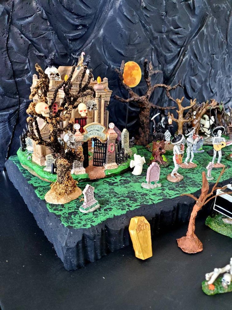 Halloween Village Display Platform for Lemax Spooky Town Etsy