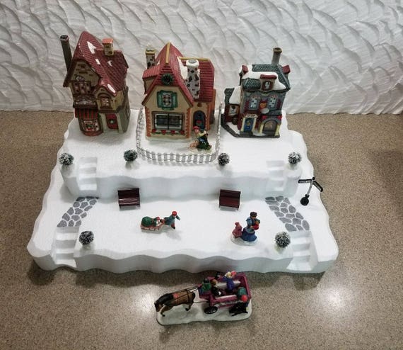 Copeland Christmas Blog: Making a mini Christmas Village Using Styrofoam