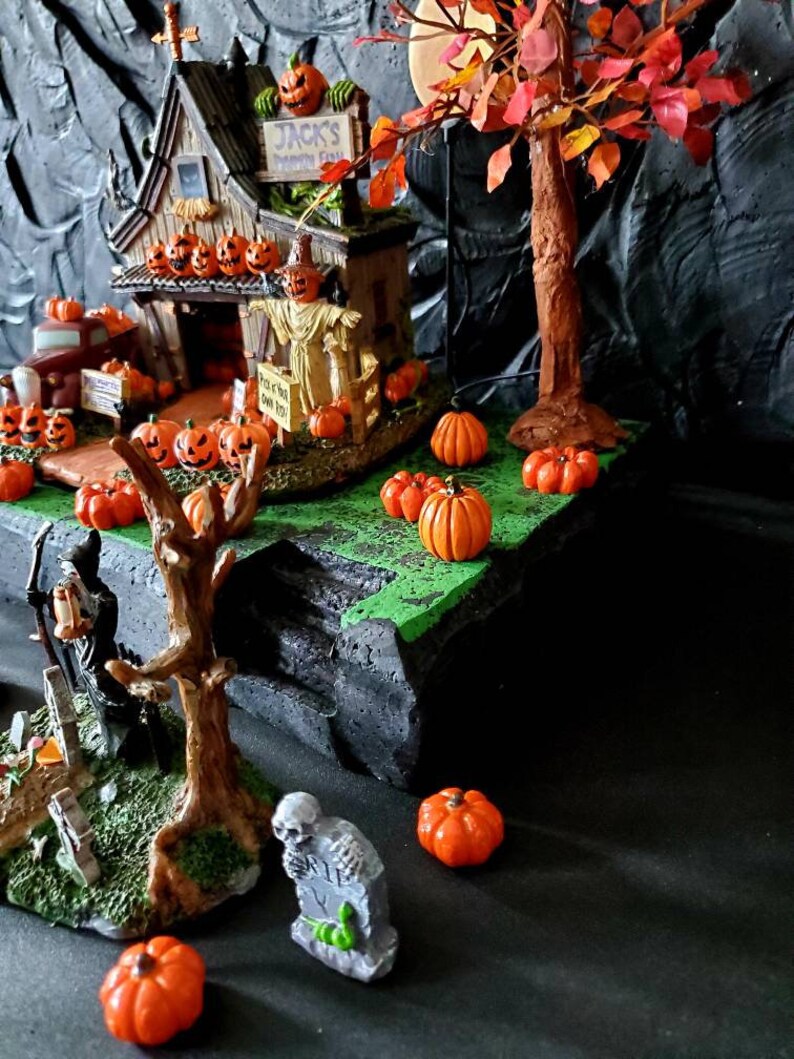 Styrofoam Display Platform for Halloween Village lemax Spooky Etsy