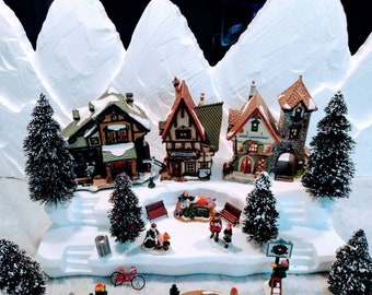 Styrofoam Display Platform for Christmas Villages (Lemax, Dept 56, Dickens, North Pole, Snow Village)