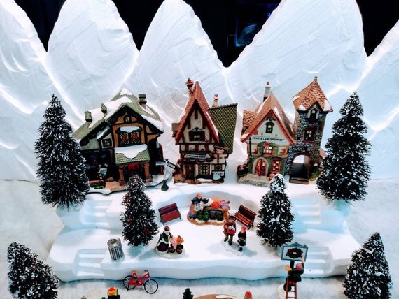 Styrofoam Display Platform for Christmas Villages lemax, Dept 56, Dickens,  North Pole, Snow Village -  Denmark