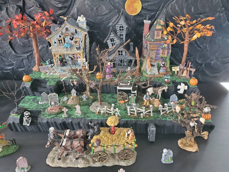 Halloween Village Display Platform for Lemax Spooky Town Etsy