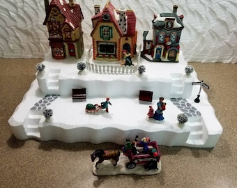 Styrofoam Display Platform for Christmas Villages (Lemax, Dept 56, Dickens, North Pole, Snow Village)