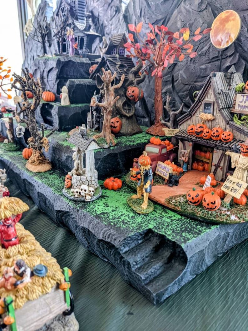 Styrofoam Display Platform for Halloween Village lemax Spooky Etsy