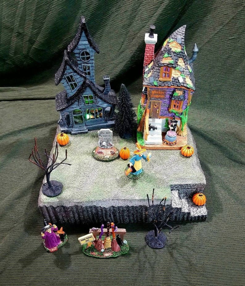 Halloween Village Display Platform for Lemax Spooky Town Etsy