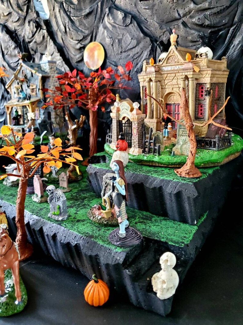 Halloween Village Display Platform for Lemax Spooky Town Etsy