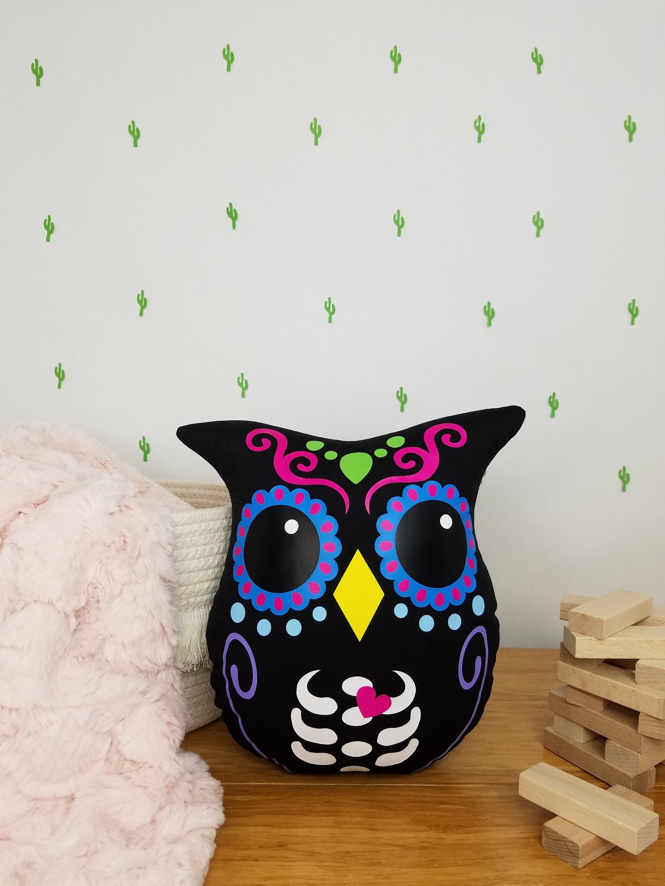Girl Nursery Decor Owl Animal Shaped Pillow Etsy