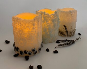 Flameless Scented Candle, LED Scented Candle, Battery Operated Candle, Scented Grubby Candle