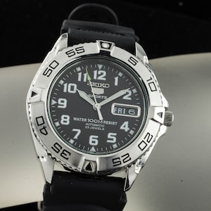 Seiko 5 Sports Automatic Stainless Steel Mens Watch 7S36A