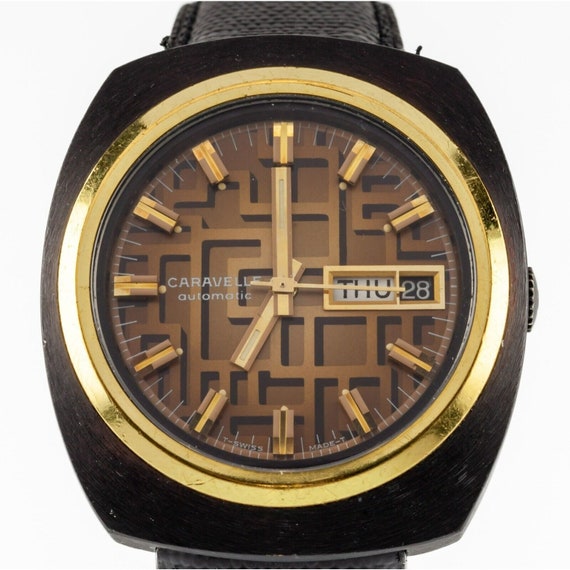 Bulova Caravelle Men's Automatic Watch w/ Leather 