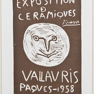 Exposition Ceramiques Vallauris Paques by Picasso Signed Lithograph