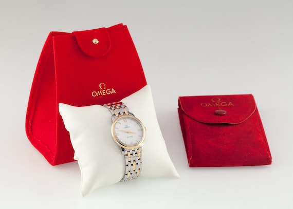 Omega Deville Prestige 18k Gold Stainless Steel Two tone Women s