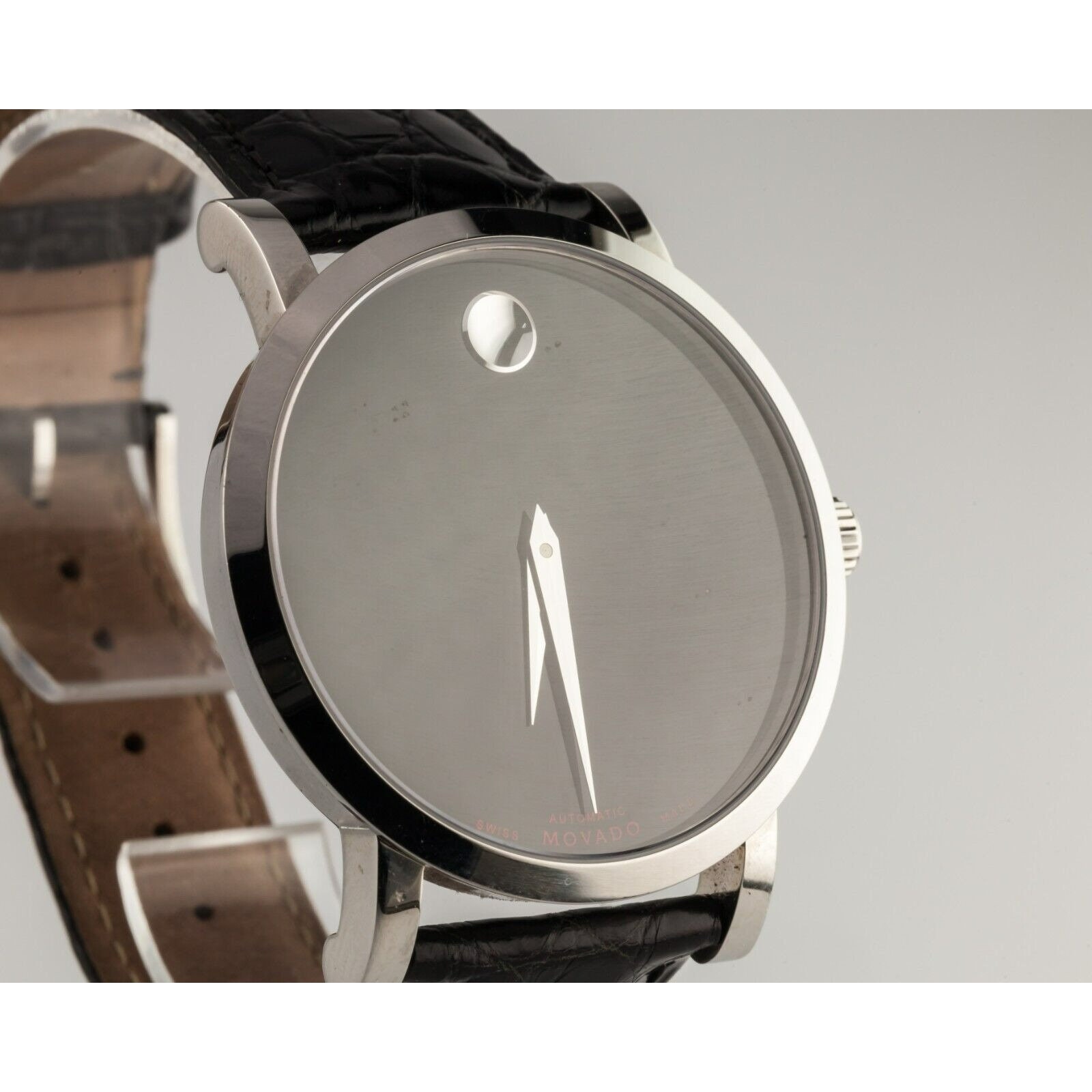 Movado red top label men's watch