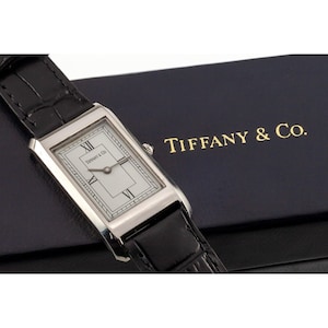 Tiffany & Co. Stainless Steel Quartz Watch w/ Original Box W12255