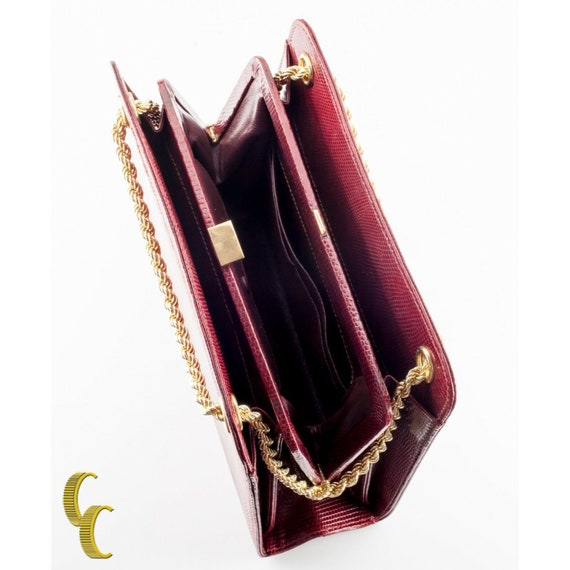 Vintage Gucci Galleria Lizard Purse Solid 18k Yel… - image 4