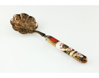 Antique Sheffield England Serving Berry Spoon