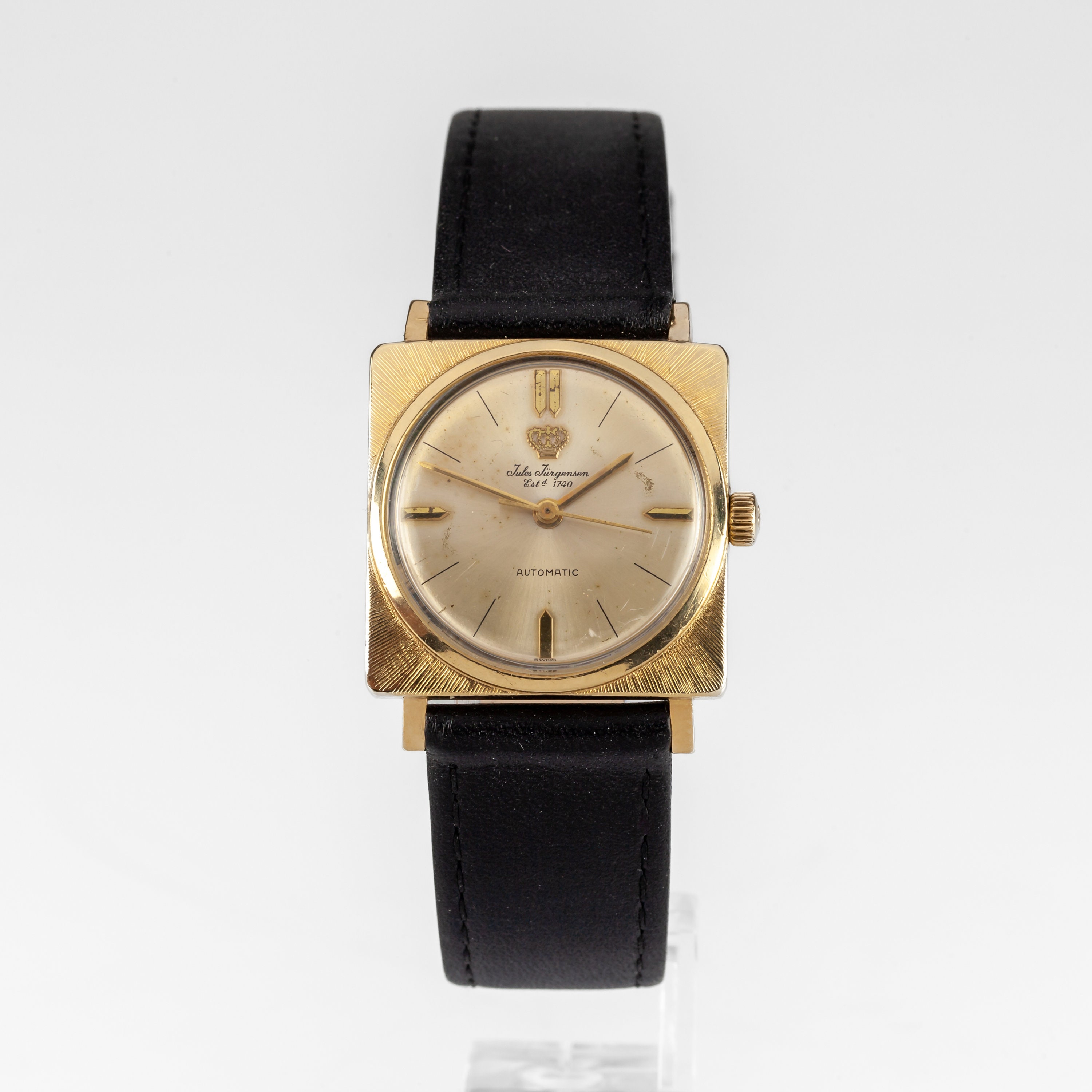 Montre Vintage Jules Jurgensen Mouvement Quartz - Pour Pièces Ou Réparation, état Cosmétique Bon