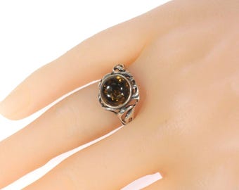 Vintage Bernstein Sterling Silber Damenring Größe 8,50