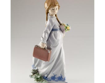 Lladro “school Days” Porcelain Figurine 7604 Mint Condition in