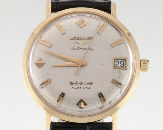 Vintage 1960s Longines 5 Star Admiral 18k Gold Herren Automatik Uhr mit Datum Ref. 46652 Etsy