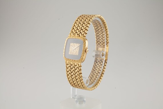 Piaget Ladies 18k Gold Wristwatch, Onyx Dial, 18 Jewel  display picture 1