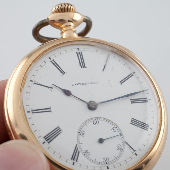 Tiffany & Co. 18k Yellow Gold Pocket Open Face Pocket Watch  display picture 1