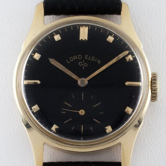Lord Elgin Vintage 14k Yellow Gold Hand-Winding W… - image 4