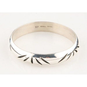 Sterling Silver Taxco Mexico Bangle Bracelet