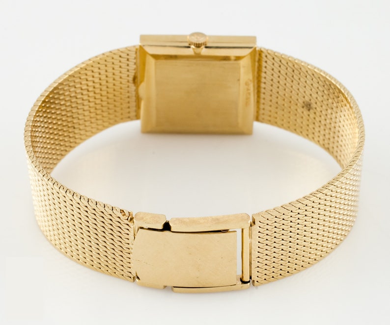 Vintage Girardperregaux 14k Gold Women's Square Watch W/ Etsy