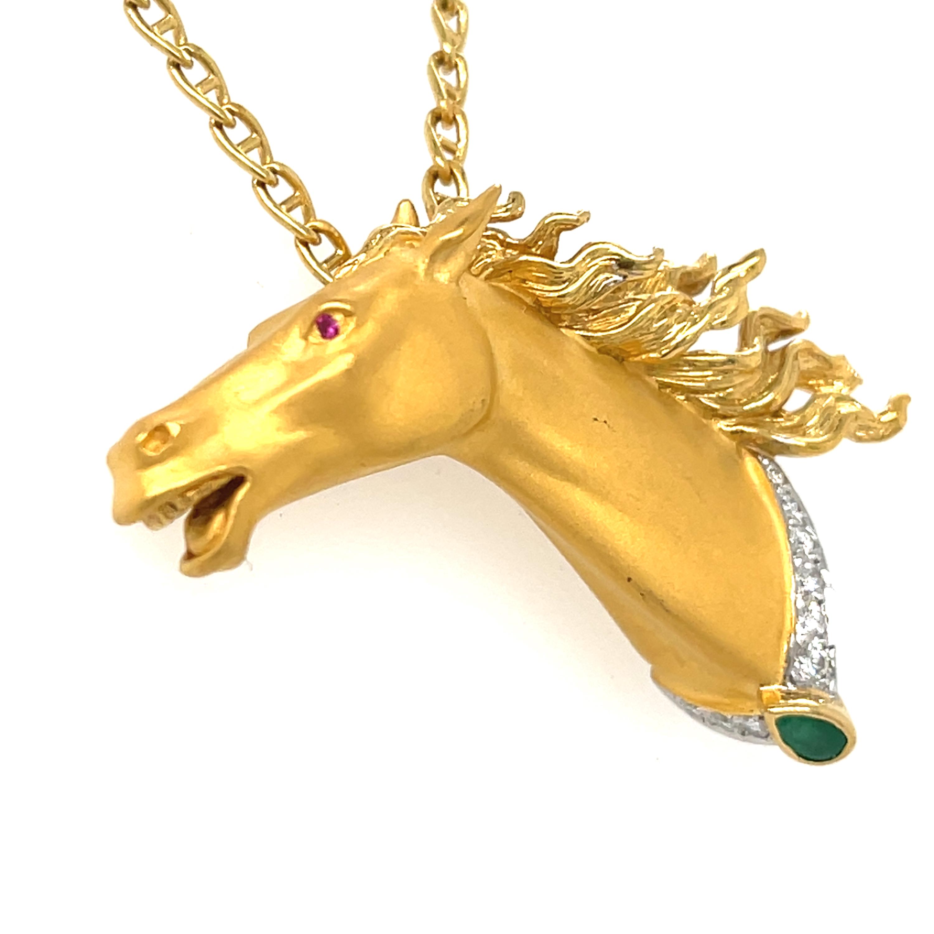 Cabrera ycarera necklace dia&ruby stone 【公式通販】