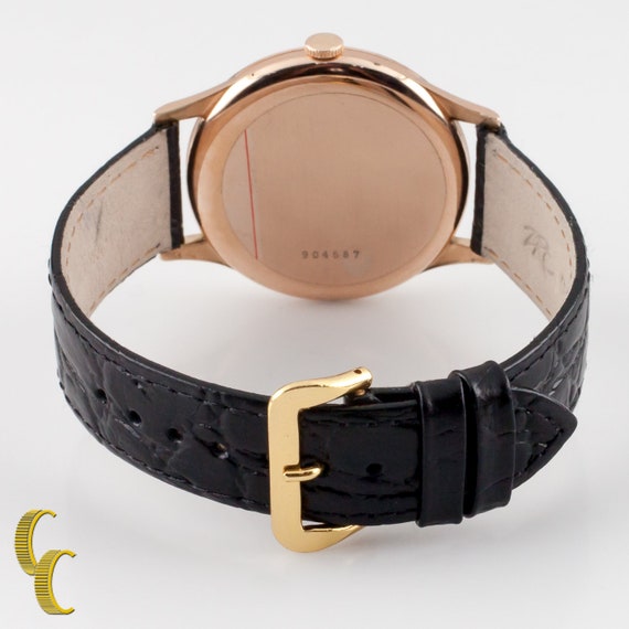 Doxa Anti-magnetique 14k Rose Gold Men's Dress Watch W/ Black Leather Band,  Ref. 904587 - Etsy