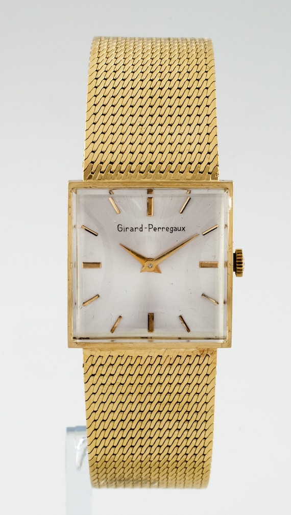 Vintage Girard-Perregaux 14k Gold Women's Square W