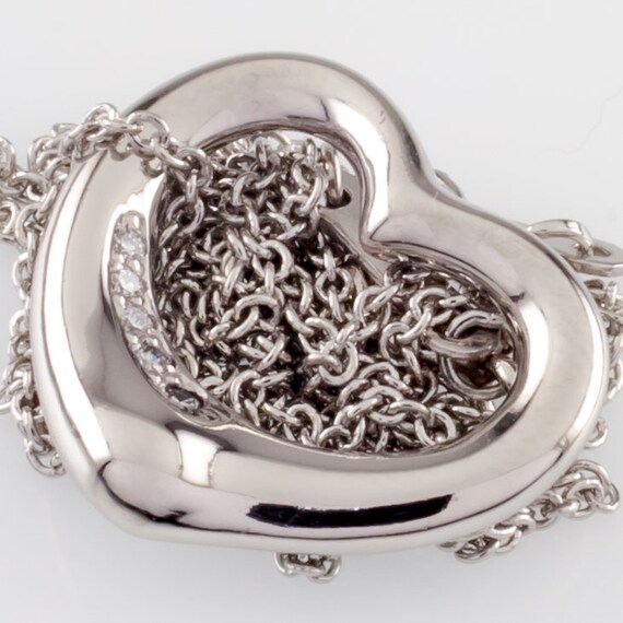 Tiffany & Co. Elsa Peretti Open Heart Platinum Pe… - image 3