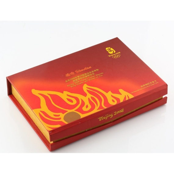 2008 Beijing Olympics Commemorative 999 Pure Gold Card Framed