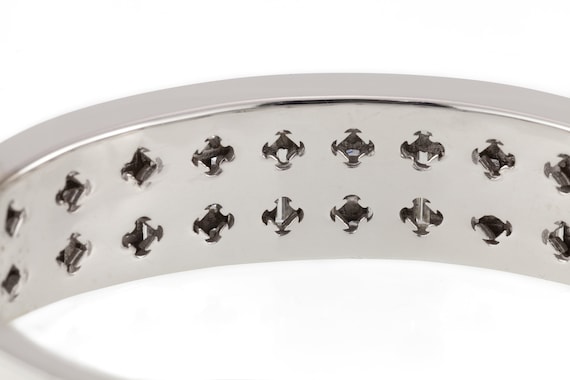 Gorgeous 18k White Gold & Invisible Set Diamond B… - image 10