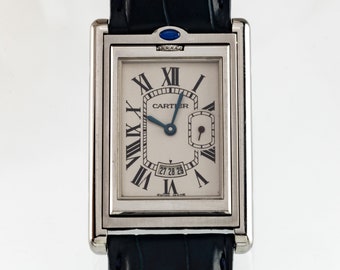 Cartier Stainless Steel Men's Reversible Basculante XL Quartz Watch, Ref. 2522
