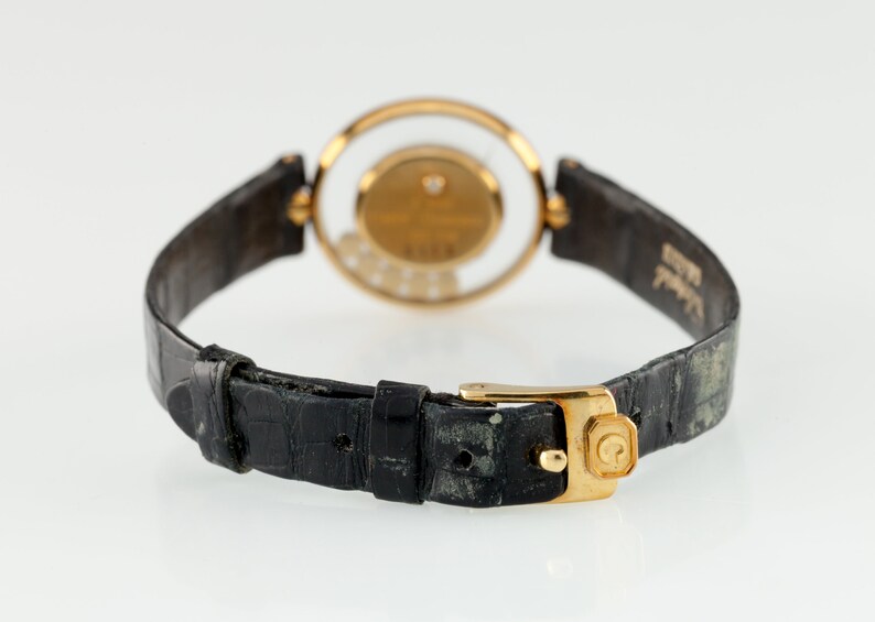Chopard 18k Yellow Gold Happy Diamonds (5+2 Floating Diamonds) Watch ...