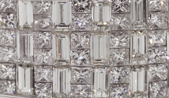 Gorgeous 18k White Gold & Invisible Set Diamond B… - image 6