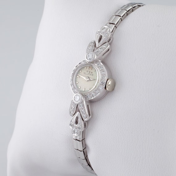 M&W Ullman Platinum Women's Dress Watch w/ Diamonds, Ref. 900