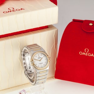 Omega Constellation Two-Tone Gold & Stainless Steel Women&#39;s Quartz Watch w/ Box and Papers, Ref. 1376.75