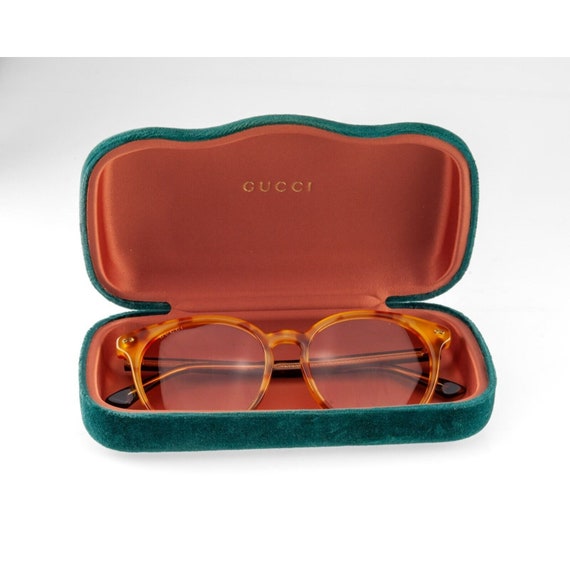 Gucci Honey Tortoiseshell Orange Pink Sunglasses W/ Case and  display picture 2