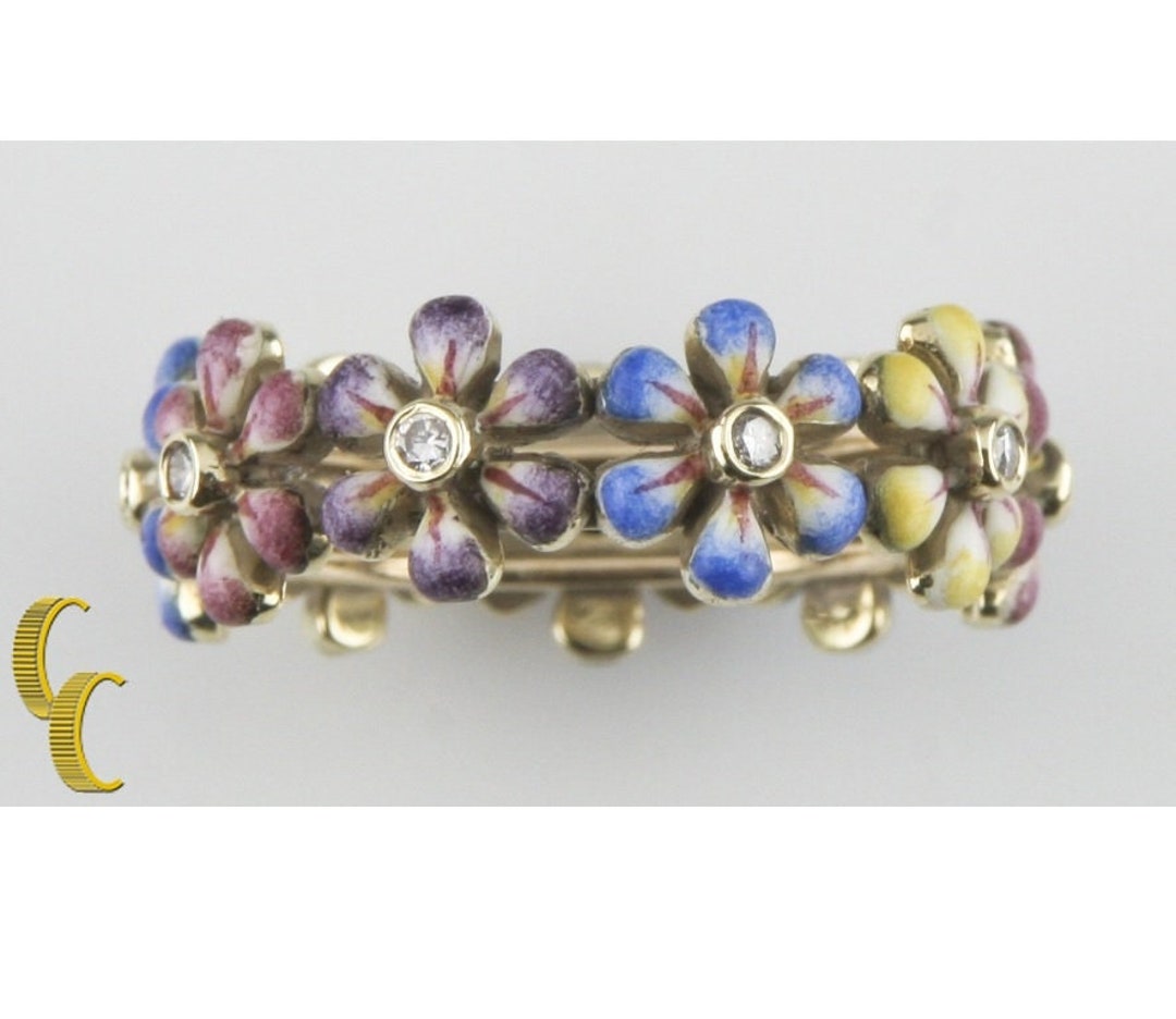 ★daisy★♡14kgf 14K Gold Diamond Daisy Flower Threadless End – Umanative