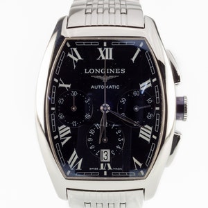 Longines Evidenza Chronograph Stainless Steel Men&#39;s Automatic Watch w/ Box & Papers, Ref. L2.643.4